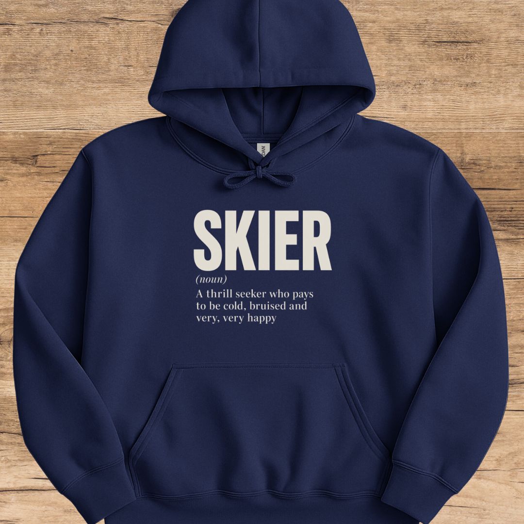 Skier Noun Hoodie