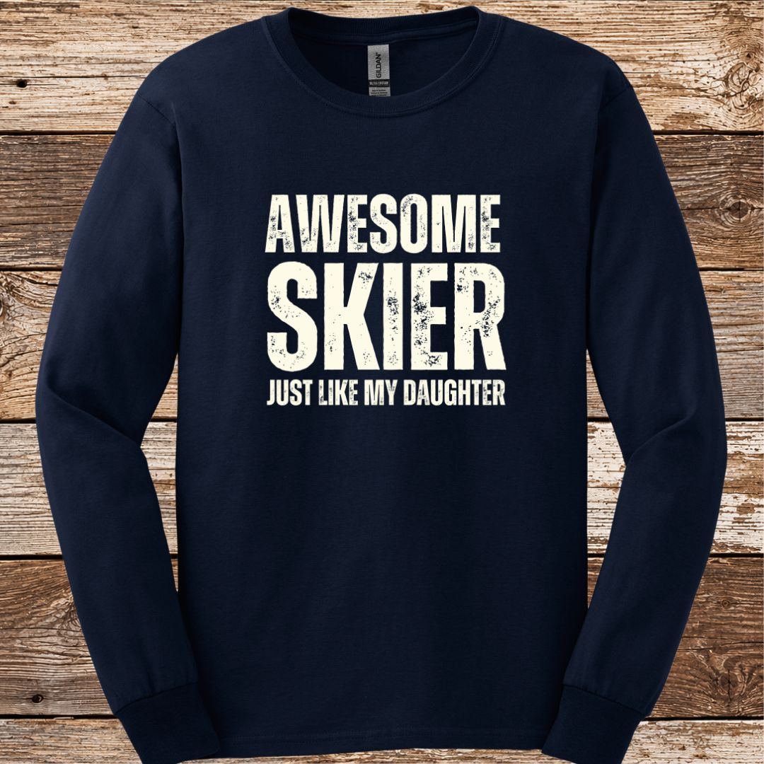 Awesome Skier Daughter Long Sleeve