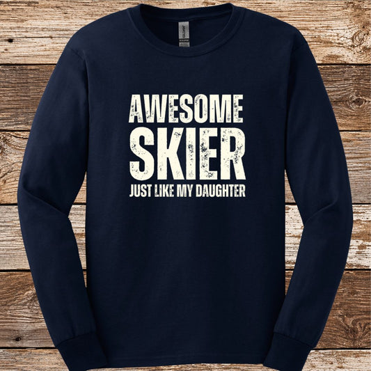 Awesome Skier Daughter Long Sleeve