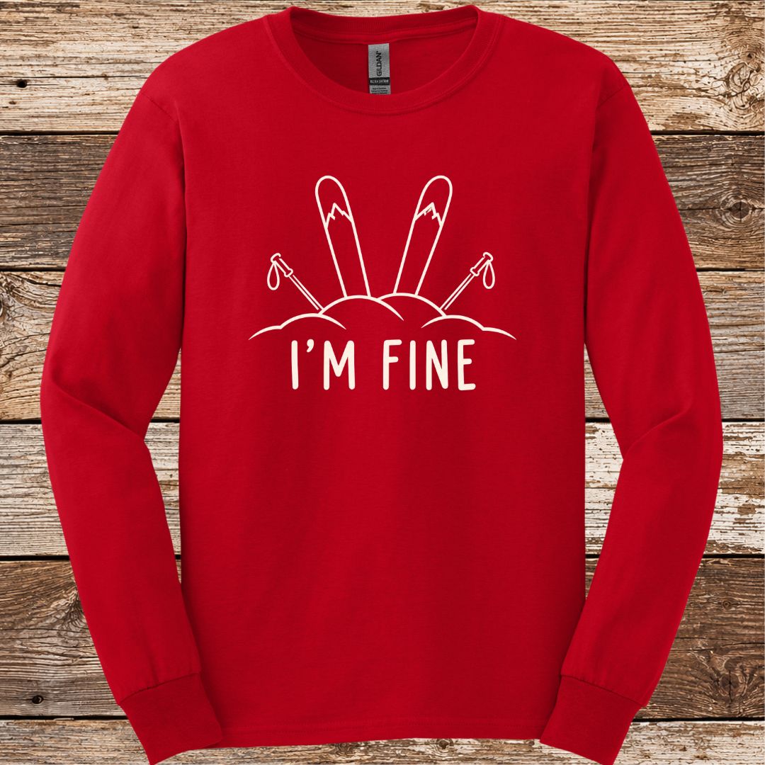 I'm Fine Skis Long Sleeve