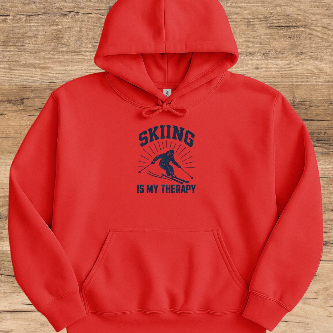 Ski Therapy Vintage Hoodie