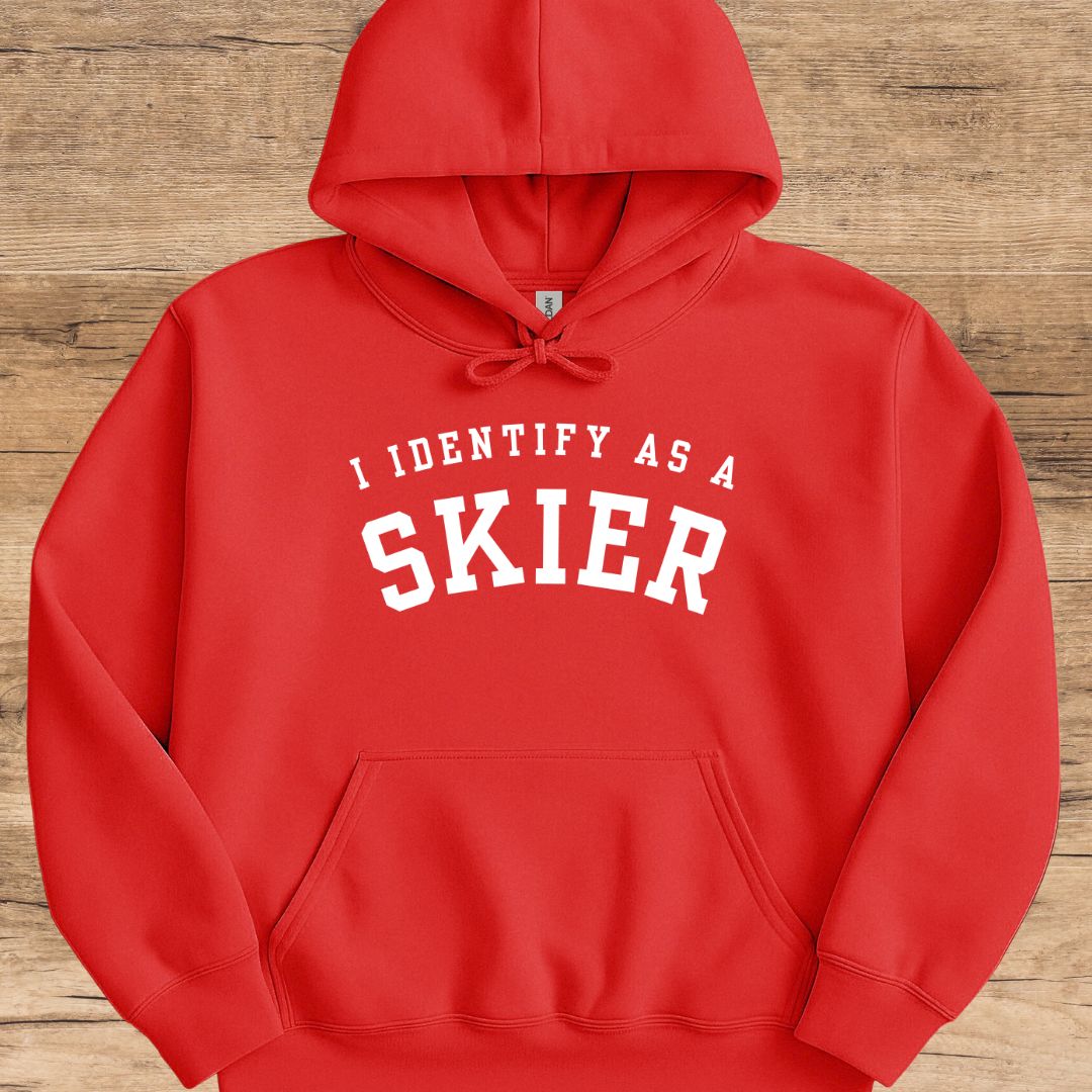 I Identify Skier Hoodie