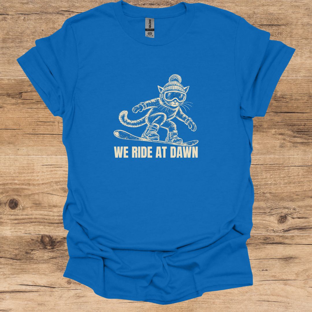 Cat Ride At Dawn T-Shirt