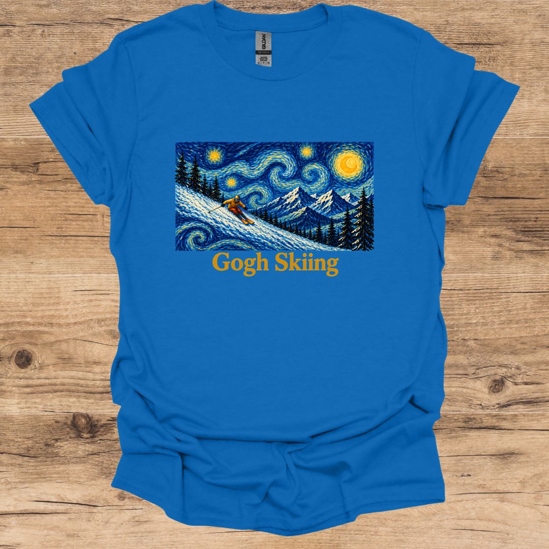 Gogh Skiing Ski T-Shirt