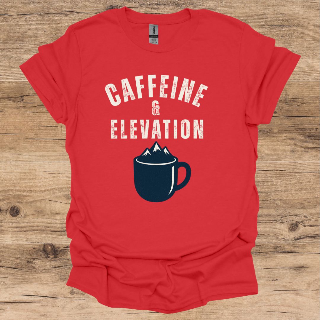 Caffeine & Elevation Graphic T-Shirt