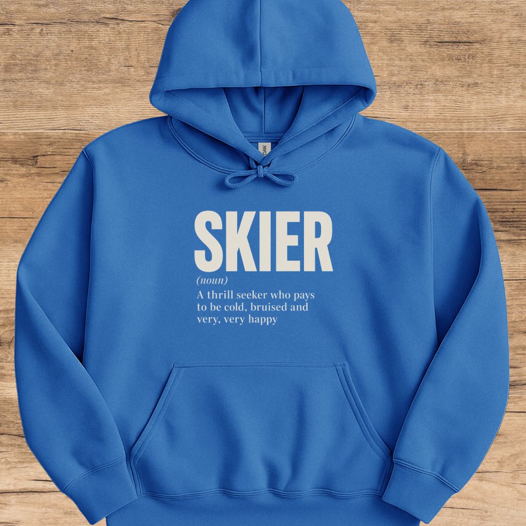 Skier Noun Hoodie