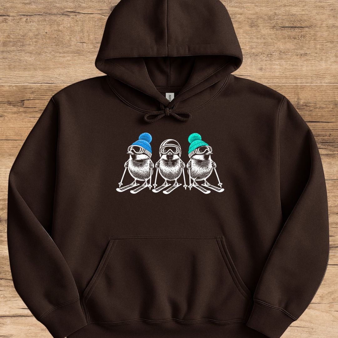 Triple Ski Bird Hoodie