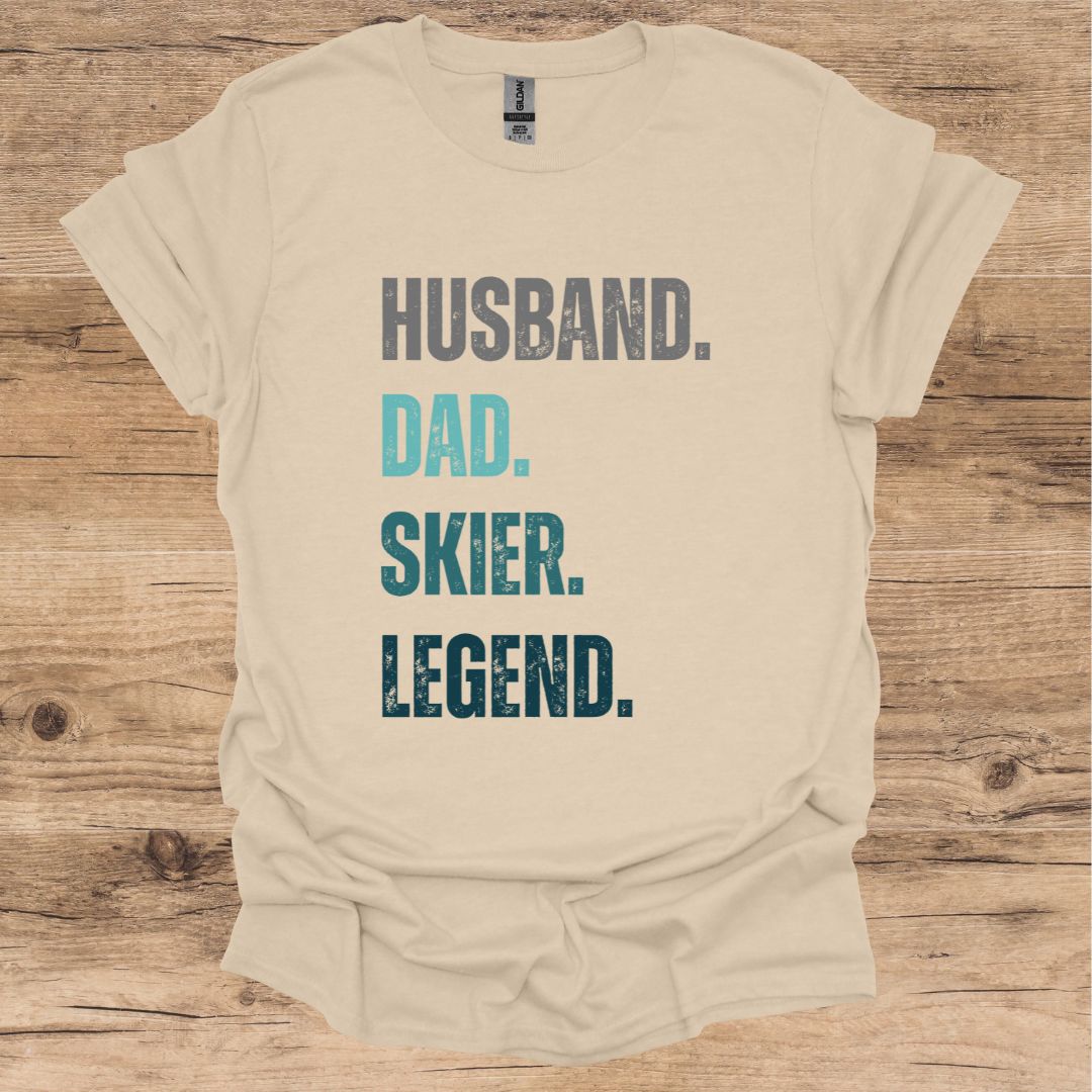 Husband, Dad, Skier, Legend T-Shirt