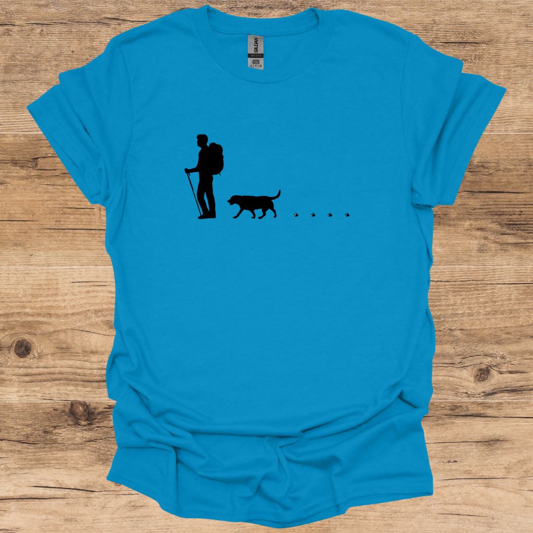 Walking Man & Dog T-Shirt