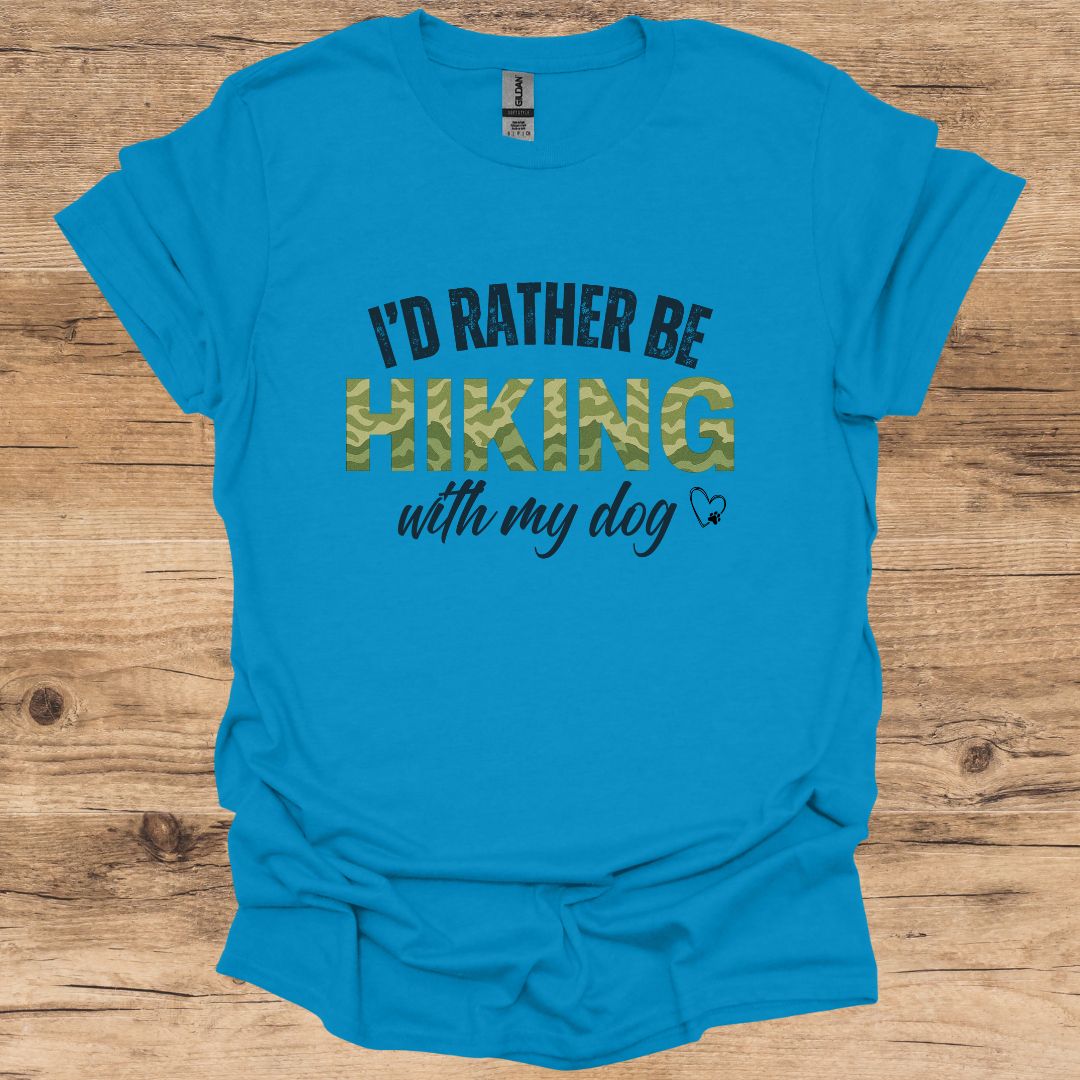 I'd Rather be Hiking_Dog T-Shirt
