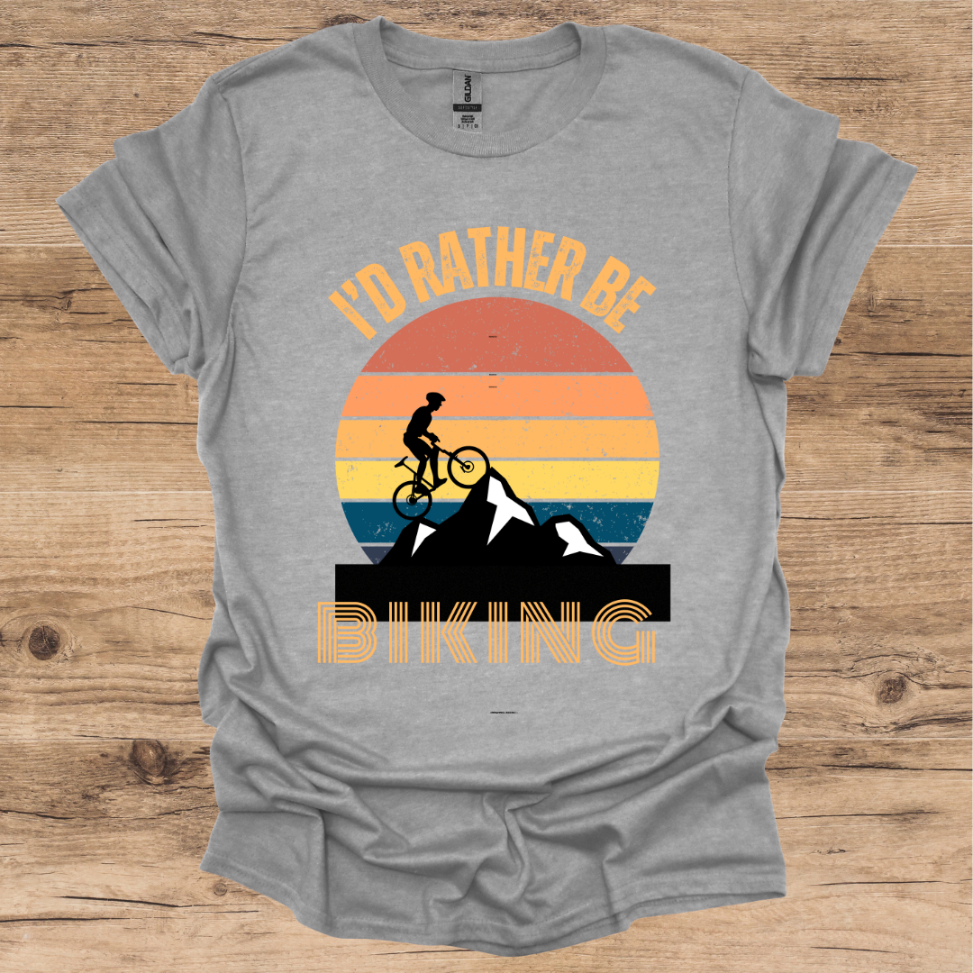 I'd Rather be Biking_Vintage T-Shirt