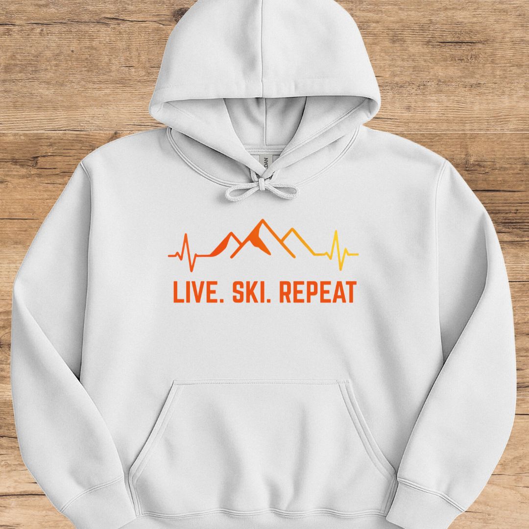 Live. Ski. Repeat. Hoodie