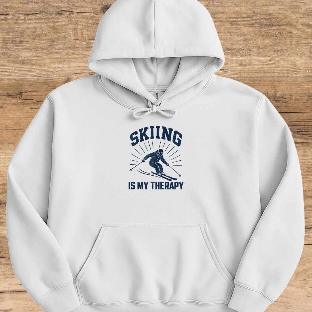 Ski Therapy Vintage Hoodie