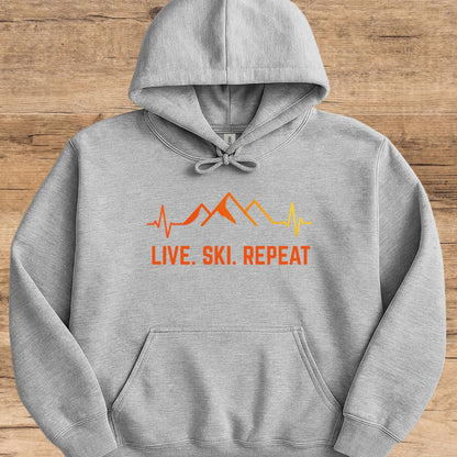 Live. Ski. Repeat. Hoodie