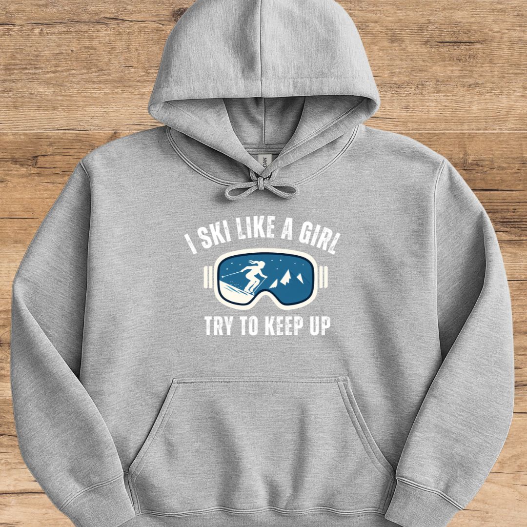 Ski Like A Girl  Hoodie