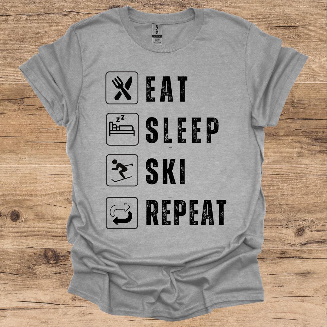 Eat, Sleep, Ski, Repeat T-Shirt