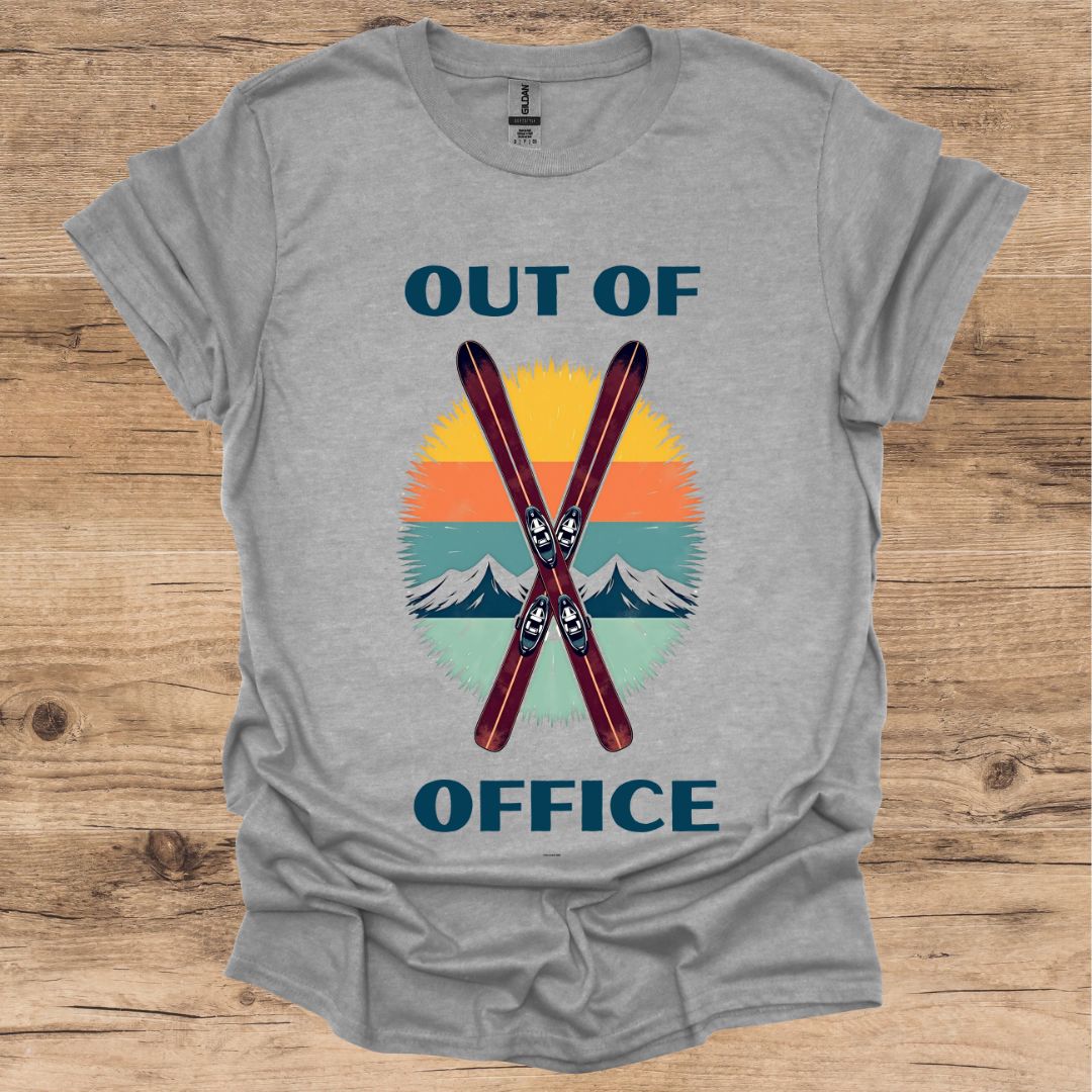 Out Of Office_Skis T-Shirt
