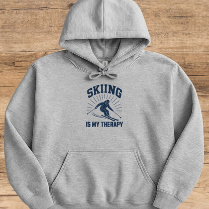Ski Therapy Vintage Hoodie