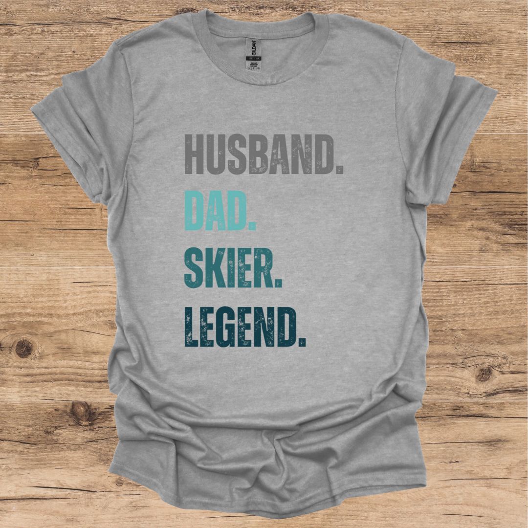Husband, Dad, Skier, Legend T-Shirt