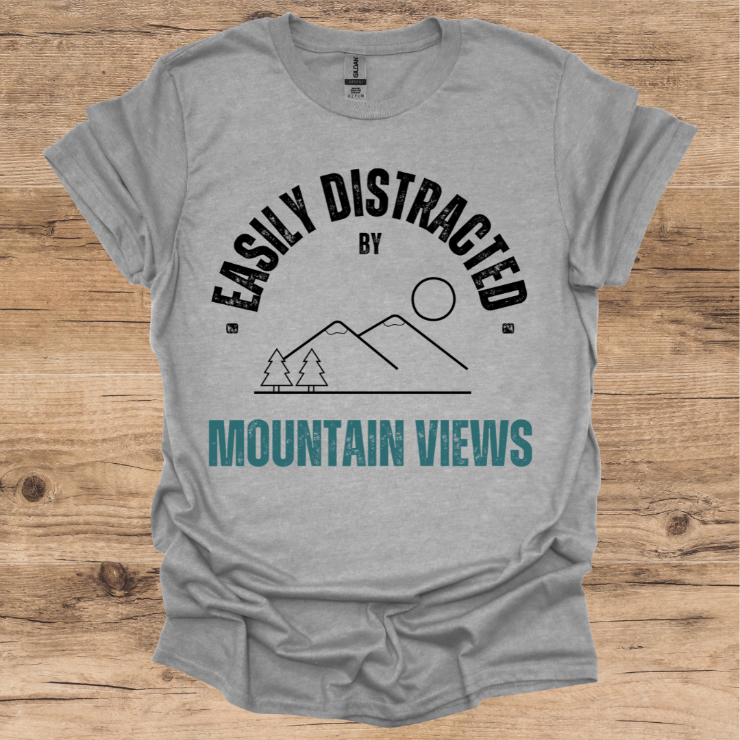 Easily Distracted_Mountain Views T-Shirt