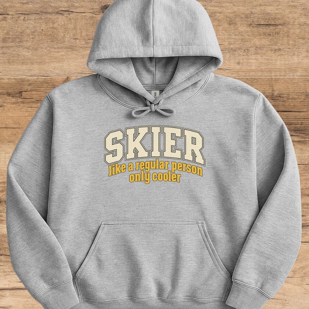 Skier Cooler Person Hoodie