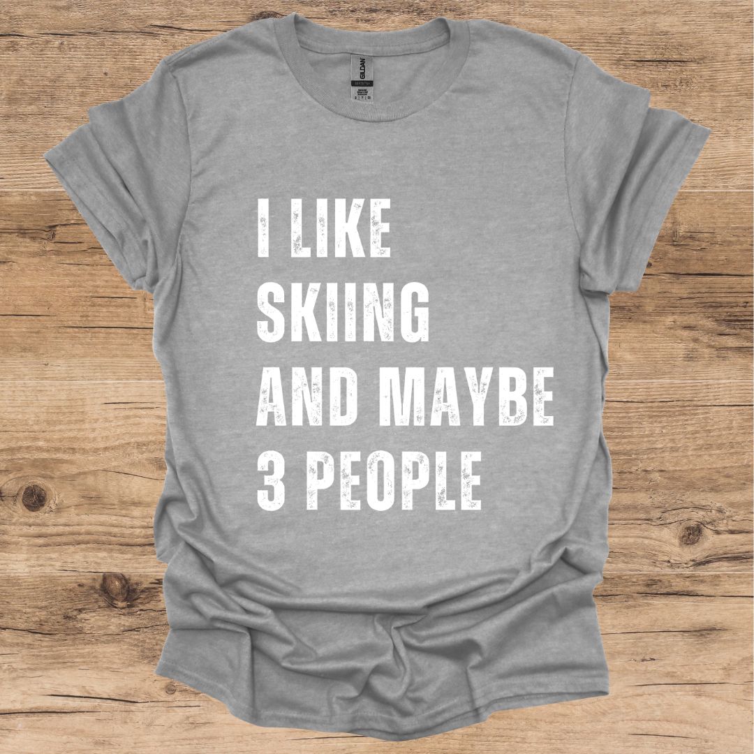 Skiing & 3 People T-Shirt