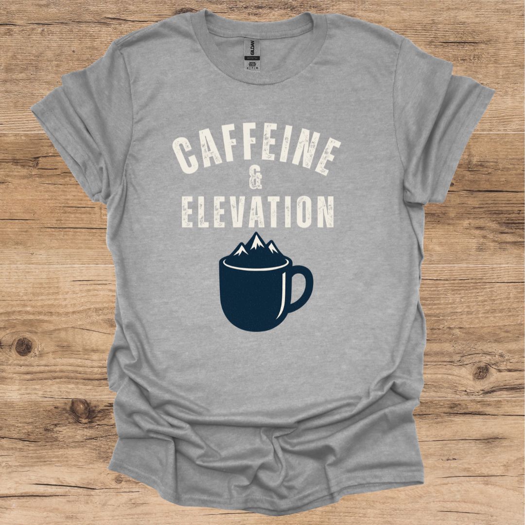 Caffeine & Elevation Graphic T-Shirt