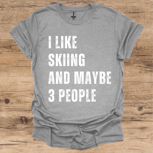 Skiing & 3 People T-Shirt