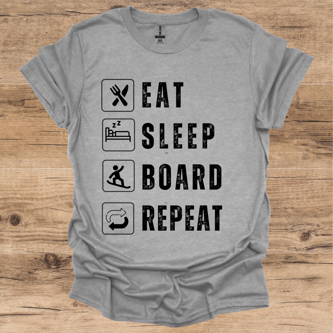 Eat, Sleep, Board, Repeat T-Shirt