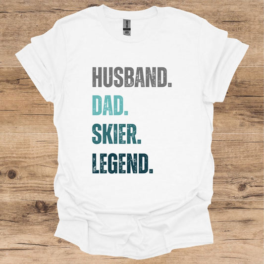 Husband, Dad, Skier, Legend T-Shirt