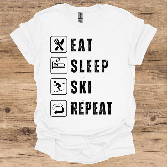 Eat, Sleep, Ski, Repeat T-Shirt