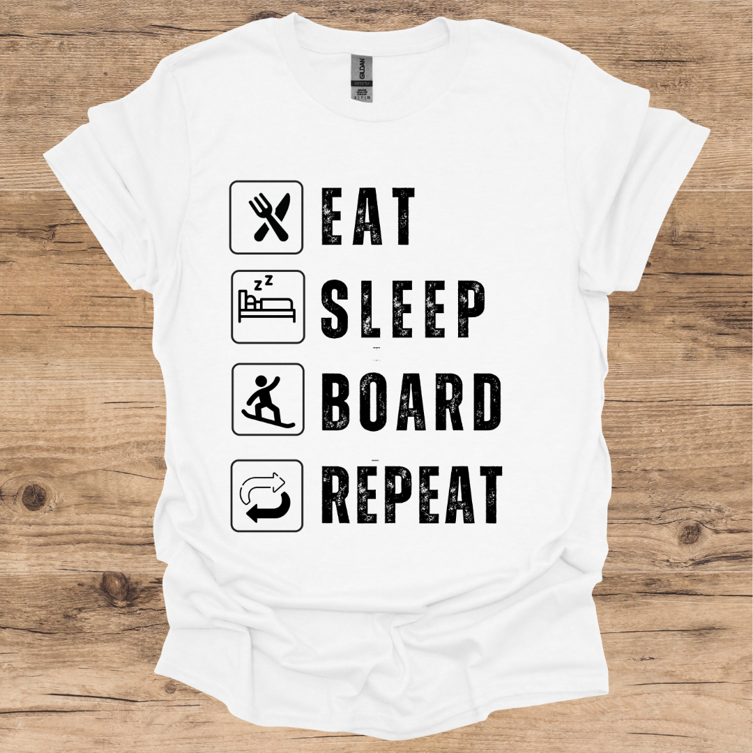 Eat, Sleep, Board, Repeat T-Shirt