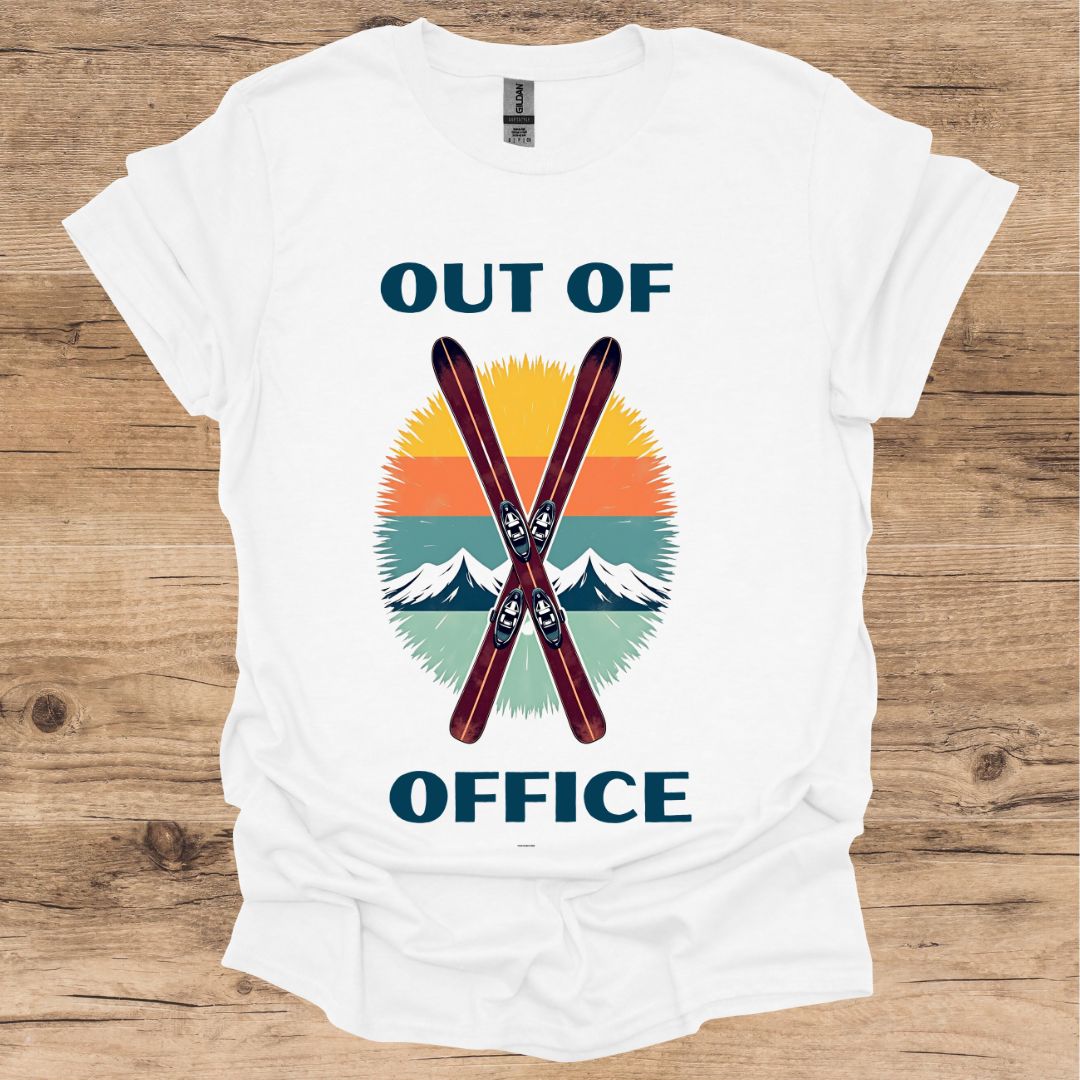 Out Of Office_Skis T-Shirt