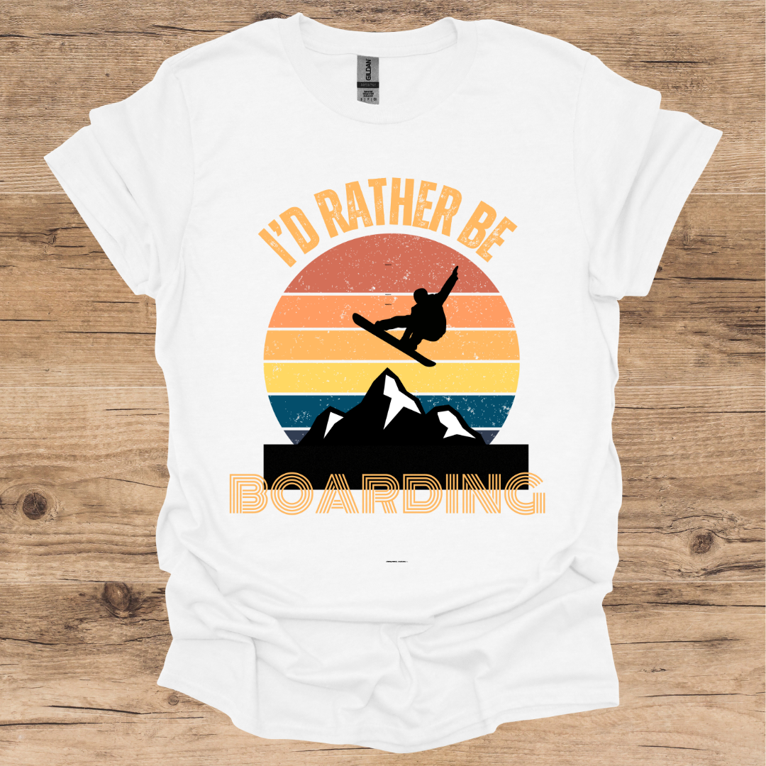 I'd Rather be Boarding_Vintage T-Shirt