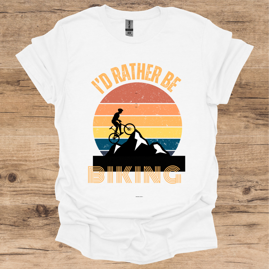 I'd Rather be Biking_Vintage T-Shirt